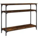  Konsollbord røkt eik 100x29x75 cm konstruert tre 8720845419882