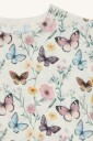 Hust & Claire Austin Butterfly bambus t skjorte   ivory   122