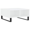 vidaXL Sofabord hvit 60x60x30 cm konstruert tre