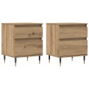  Nattbord 2 stk artisan eik 40x35x50 cm konstruert tre 8721158557254