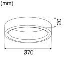 Hide-A-Lite 1202 Distansering til Multi hvit Belysning