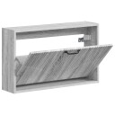 vidaXL Vegghengt skoskap HOORN 71 x 17 x 43 cm Konstruert tre