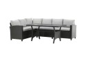 Venture Design Bentwood sofagruppe Svart med grå pute 2st 3-seterende & bord 145x75 cm Svart