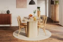 Kopparbo Spisebord 160 cm - Lyst hvitlasert eik