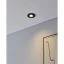 Innfelt lampe Favazzina 85 mm sett med 3 - Sort
