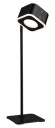 Mobil portabel bord/vegglampe oppladbar 1,6W 2700-6500 Kelvin - Svart