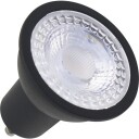 LED-lyskilde Long Life 5W 927, 340lm, GU10, dimbar, matt svart