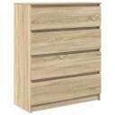 Skjenk sonoma eik 80x35x99 cm konstruert tre