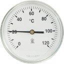 Skivetermometer 1/2" x 50 mm Ø83 mm 120°