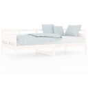 vidaXL Dagseng hvit heltre furu 90x200 cm