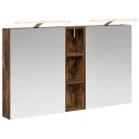  Baderomsskapsett 3 pcs 120 x 14,5 x 70 cm Konstruert tre