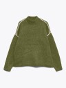 Vero Moda Boom Long Sleeve Highneck Piping Pullover Grønn S