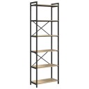  Bokhylle Sonoma eik 60 x 30 x 188 cm Konstruert tre