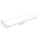 vidaXL Hylleplate 100x20x4 cm ubehandlet heltre eik