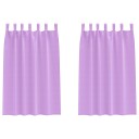  Gardiner med gardiner 2 pcs Lilla 175x140cm Polyester