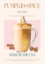 Autumn Latte Delight Plakat Plakat / 40x50cm