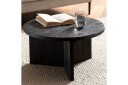 Sofabord Wohnling Heltre Rund 60 cm Klassisk Base Landlig Stil -