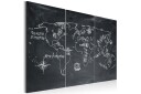 Bilde Monochromatic world map 90x60 Artgeist sp. z o. o.
