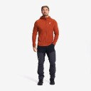 Revolutionrace Hiker Fleece Hoodie Herre Rusty Orange L Herre Overdeler Fleece & midlayers