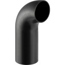 Geberit 90° Bend 63mm PEH Svart for Avløpsrør