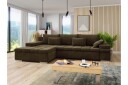Naoma Sofa med Sjeselong 3 seter   Brun