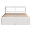  Sengeramme med hodegavl hvit 150x200 cm heltre furu 3307081