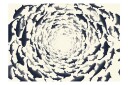 Fototapet Fish Swirl 200x140 - Finnes i flere størrelser