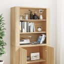 vidaXL Highboard sonoma eik konstruert tre