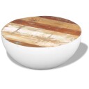  Bolleformet salongbord gjenvunnet heltre 60x60x30 cm 8718475995319