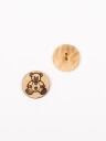 Drops Bamse Knapp Kokosnøtt 15 mm 813