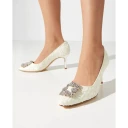 Manolo Blahnik Dame Sko Beige 41 EU,
