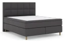 Select No 6 Komplett Sengepakke 210x210 Fast/Medium Watergel Mørkegrå/Kobberben