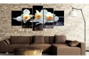 Bilde Orchids With Orange Accent 100x50 Artgeist sp. z o. o.