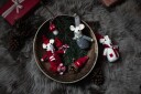 Seasons Julepynt Mus Tovet Ull m/Skjerf 16cm 3pk