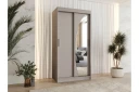 Amira Garderobeskap Med Speil 100x200 cm - Beige
