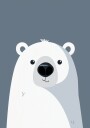 Arctic Smile Polar Bear Plakat Plakat / 21x30cm