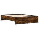  Sengeramme røkt eik 160x200 cm konstruert tre og metall 8721102610691