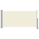 vidaXL Uttrekkbar sidemarkise 120x300 cm kremhvit