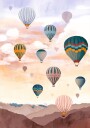 Airballoon Sky Plakat Plakat / 100x150cm