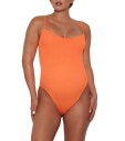 Hunza G Pamela Swim Crinkle Badedrakt Oransje  female