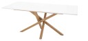 Venture Design Piazza spisebord Natur/hvit 180 x 90 cm Hvit