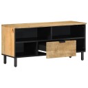  TV benk brun 100x33x46 cm heltre mango