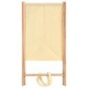 vidaXL Skittentøyskurv sedertre og stoff beige 42x41x64 cm
