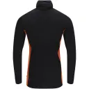Aclima Men's Warmwool Hoodsweater With Zip Jet Black/corsair/gold Flame L