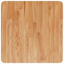  Firkantet bordplate lysebrun 50x50x4 cm behandlet heltre eik