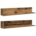  Vegghyller 2 stk gammelt tre 100x16,5x16,5 cm konstruert tre 8721158650788