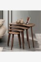 Hanah Home   Settbord 4 deler Moon   Brun