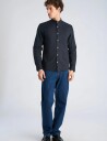Lindbergh Yarn Dyed Oxford Superflex Shirt Black XXL