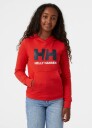 Helly Hansen Jr HH Logo Hoodie 2.0 Red (152 / 12 år)