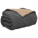 vidaXL Sommerdyne Antrasitt og Taupe 220 x 260 cm Mikrofiber